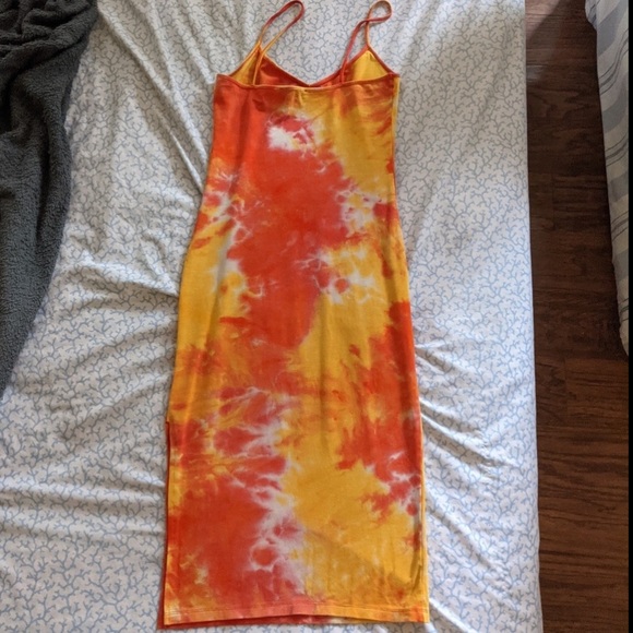 Pie Dye Collection, the Sunset midi bodycon dress, small - Picture 4 of 6